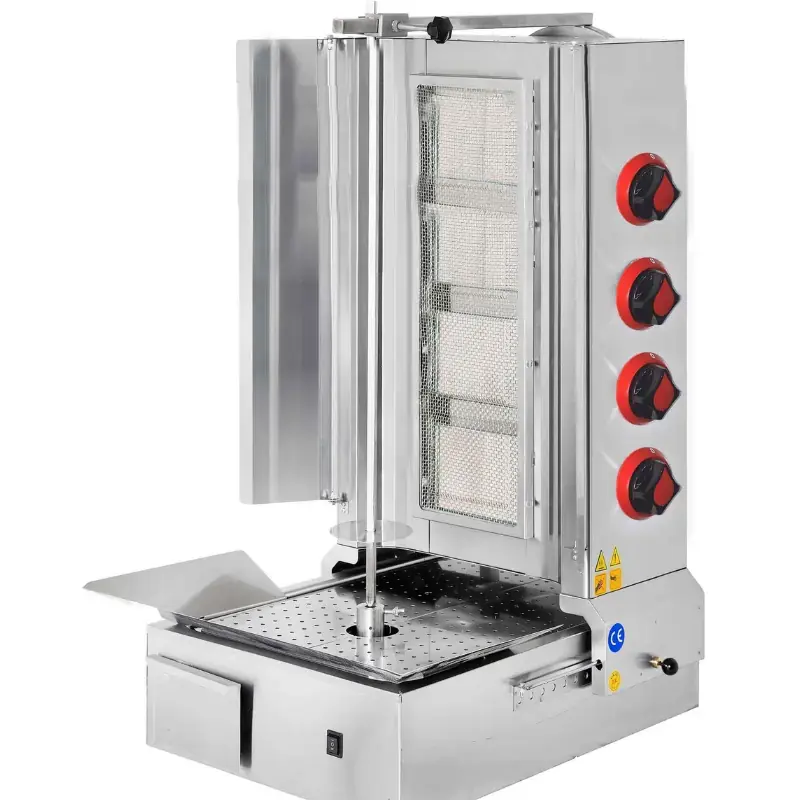Csa inox Döner Ocağı Alttan Motorlu 4 Radyanlı - 1