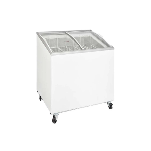 D152 DFSG AC Eğik Sürgü Bombe Camlı Muhafaza Dolabı - 1