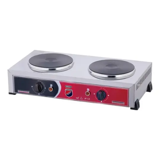 Işıkgaz Silverinox Set Üstü Elektrikli 2 Gözlü Ocak - Pleyt Isıtıcı