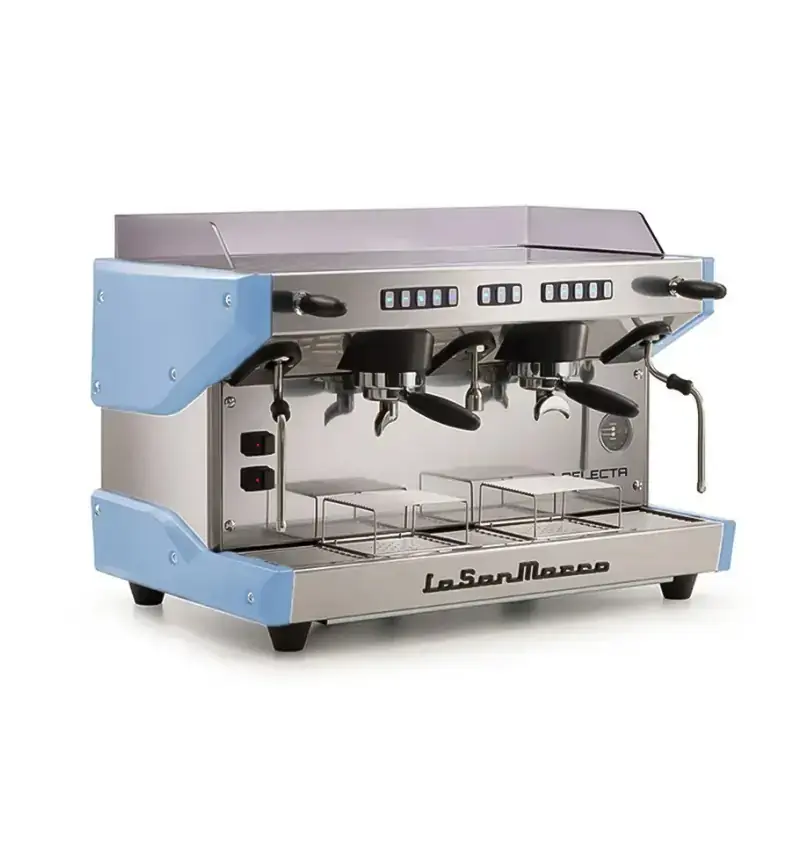 La San Marco Delecta 2 Gruplu Espresso Makinesi, Gök Mavisi - 2