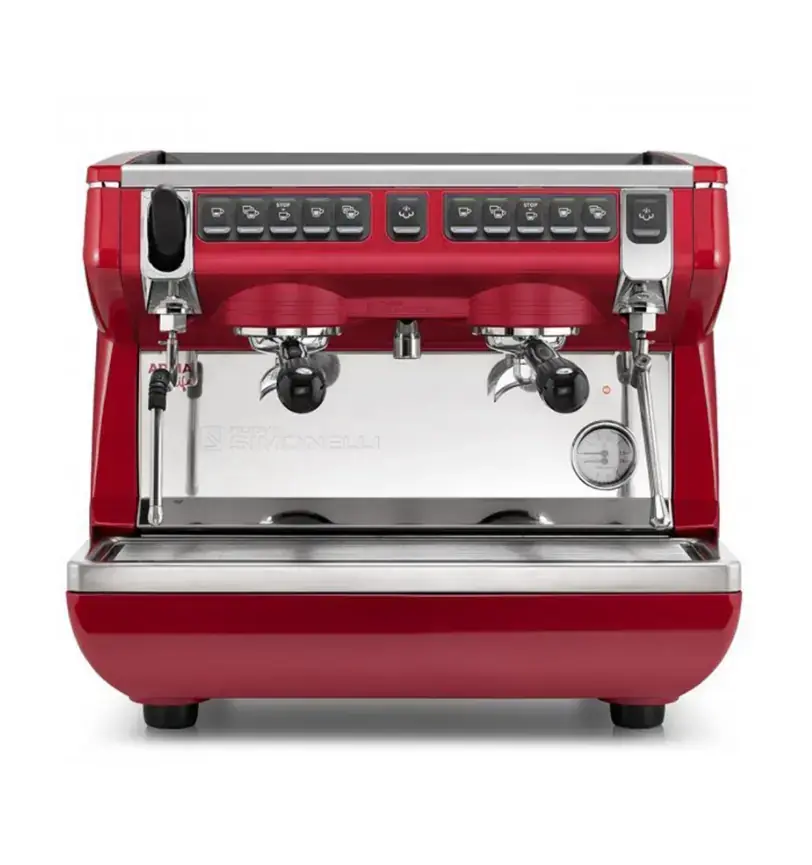 Nuova Simonelli Appia Life II Compact Yüksek Kaşıklı Tam Otomatik Kahve Makinesi, Kırmızı - 1