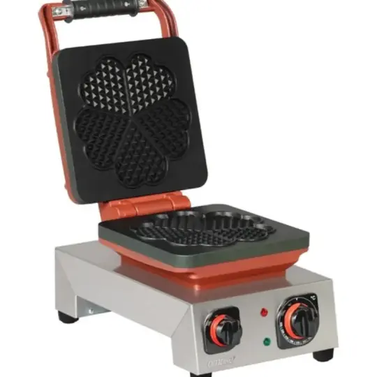 Omake Elektrikli Büyük Çiçek Model Tekli Waffle Makinesi