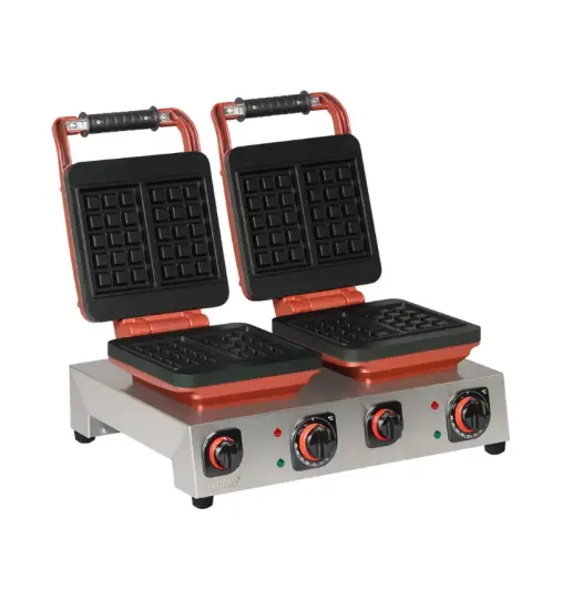 Omake WFL21.E22 - Brüksel 3x5 Kare Waffle Makinesi, Çiftli 