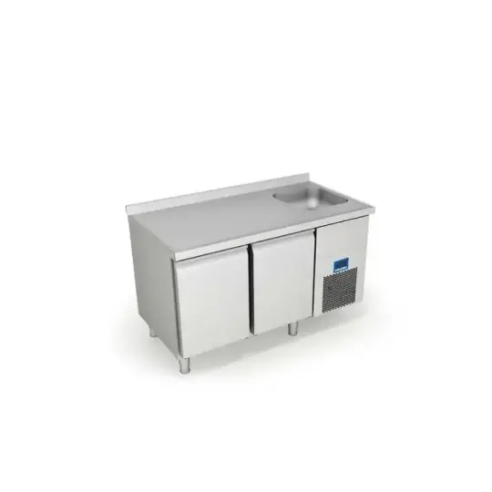 Öztiryakiler 2 Kapılı Tezgah Tip Evyeli Buzdolabı 142x70 Cm 301 Lt