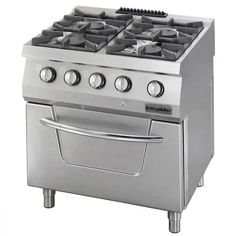 Öztiryakiler 700 Seri Elektrikli Fırınlı Kuzine, 4 Gözlü Gazlı Ocak - 1