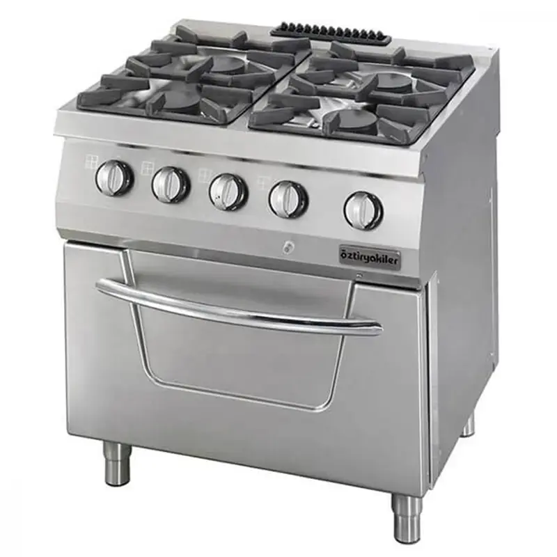   Öztiryakiler 700 Seri Elektrikli Fırınlı Kuzine, 4 Gözlü Gazlı Ocak - 1