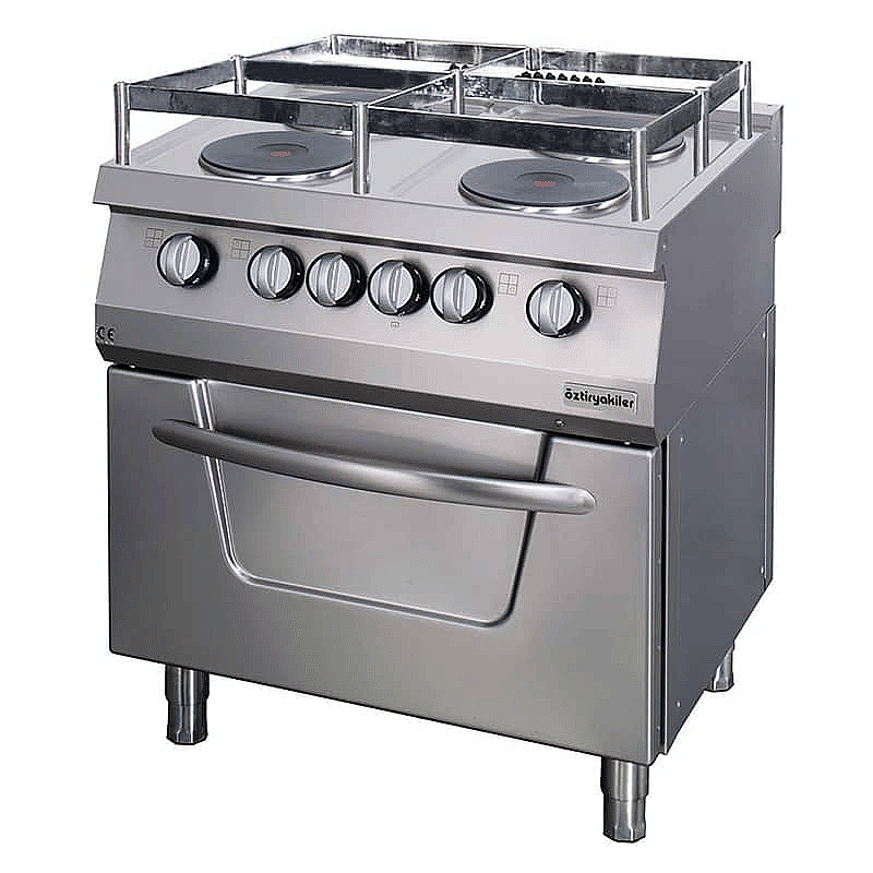 Öztiryakiler 700 Seri Fırınlı Elektrikli Kuzine, Gemi Model, 4 Yuvarlak Büyük Plate, 80x70x85 cm, OSOEF 8070 S Ürün Kodu : 1M.7865.N1.80708.02G - 1
