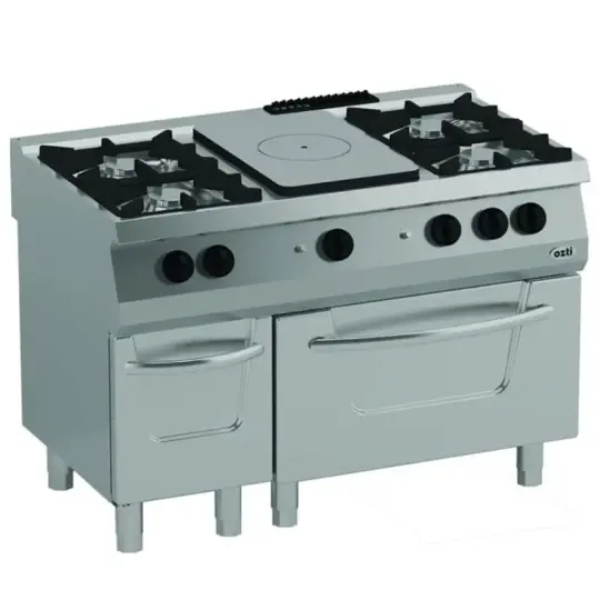 Öztiryakiler 700 Seri Gazlı Fırınlı Kuzine, 6 Gözlü Gazlı Ocak