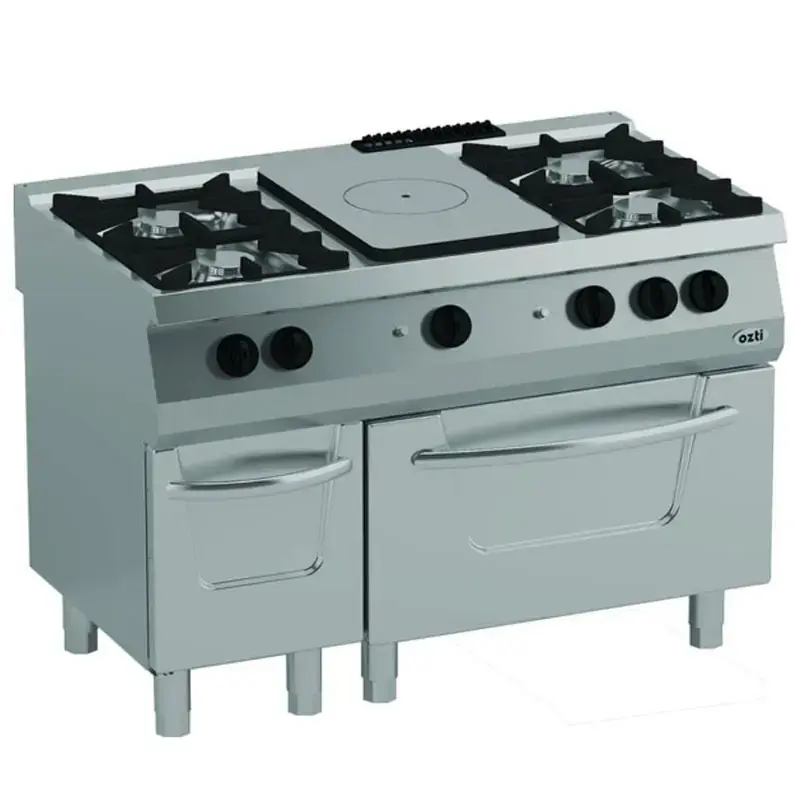 Öztiryakiler 700 Seri Gazlı Fırınlı Kuzine, 6 Gözlü Gazlı Ocak - 1