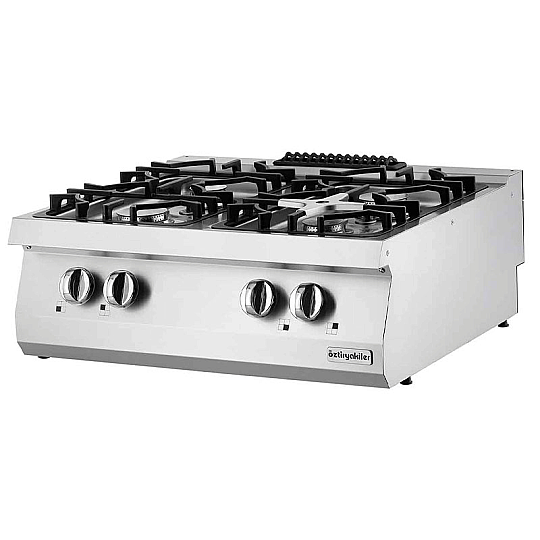Öztiryakiler 700 Seri Set Üstü Dörtlü Gazlı Ocak, OSOG 8070 L  Ürün Kodu : 1M.7865.N1.80703.35L
