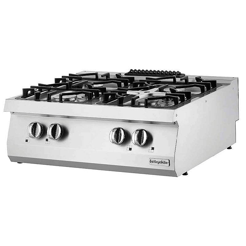 Öztiryakiler 700 Seri Set Üstü Dörtlü Gazlı Ocak, OSOG 8070 L  Ürün Kodu : 1M.7865.N1.80703.35L - 1