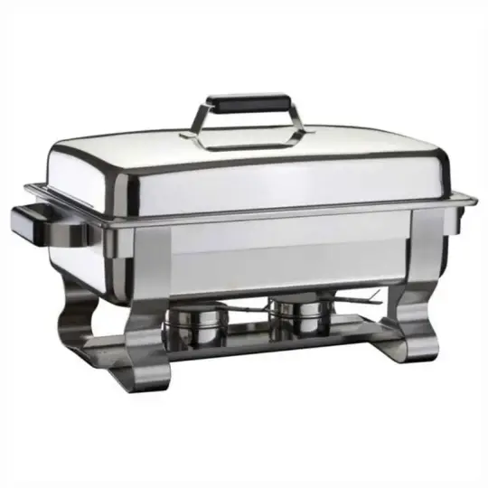 Öztiryakiler Chafing Dish, 1/1 Normal Kapak, Was Ayak, Mat Kızaklı, Isıtıcısız