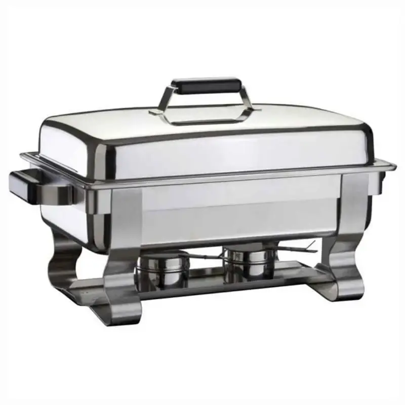 Öztiryakiler Chafing Dish, 1/1 Normal Kapak, Was Ayak, Mat Kızaklı, Isıtıcısız - 1