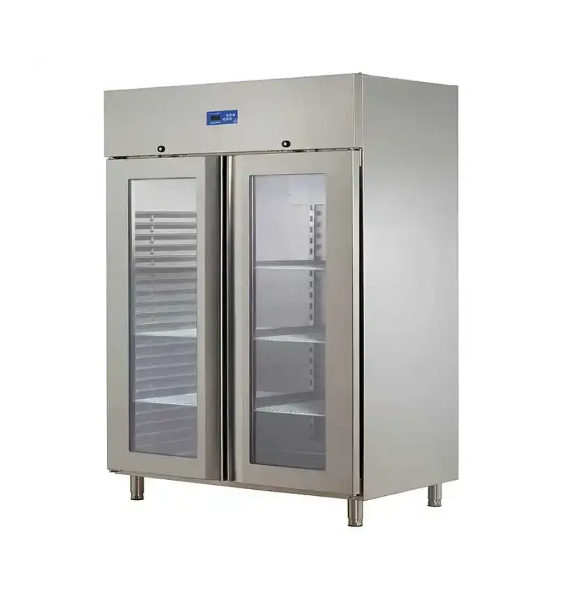 Öztiryakiler Çift Cam Kapılı Buzdolabı, K Tipi 304 Kalite, GN 1200 NMV Model - 1