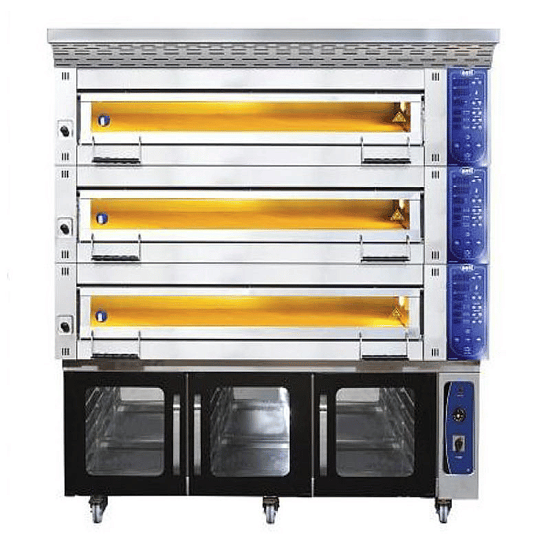 Öztiryakiler Çok Amaçlı Fırın, Mayalama Kabinli, 3 Katlı, MT1200 Ürün Kodu : 1M.8890.MT120.03 - 1