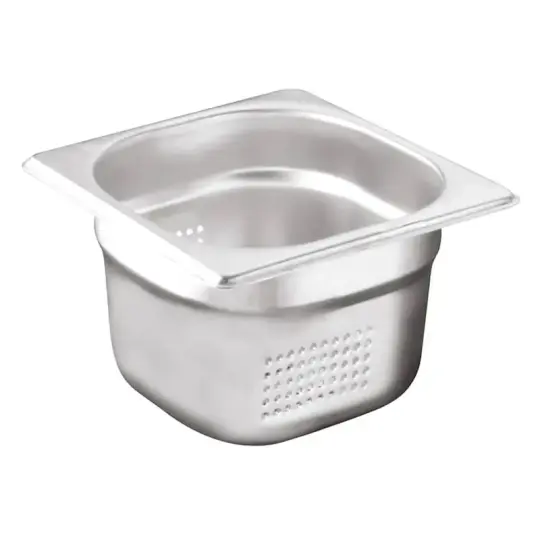 Öztiryakiler Delikli Gastronom Küvet, 100 cm, GNP 1/6