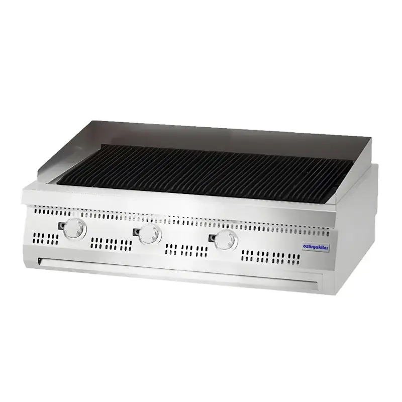   Öztiryakiler Döküm Izgara, Gazlı, 120x90x30 cm - 1