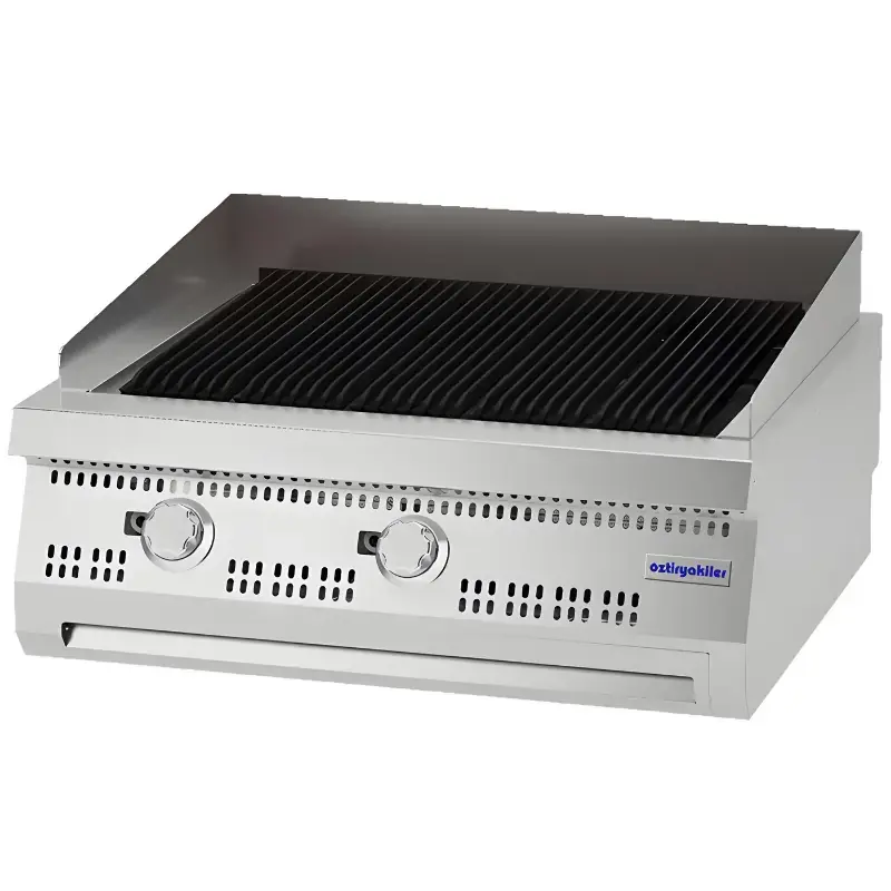   Öztiryakiler  Döküm Izgara, Gazlı, 80x90x30 cm - 1