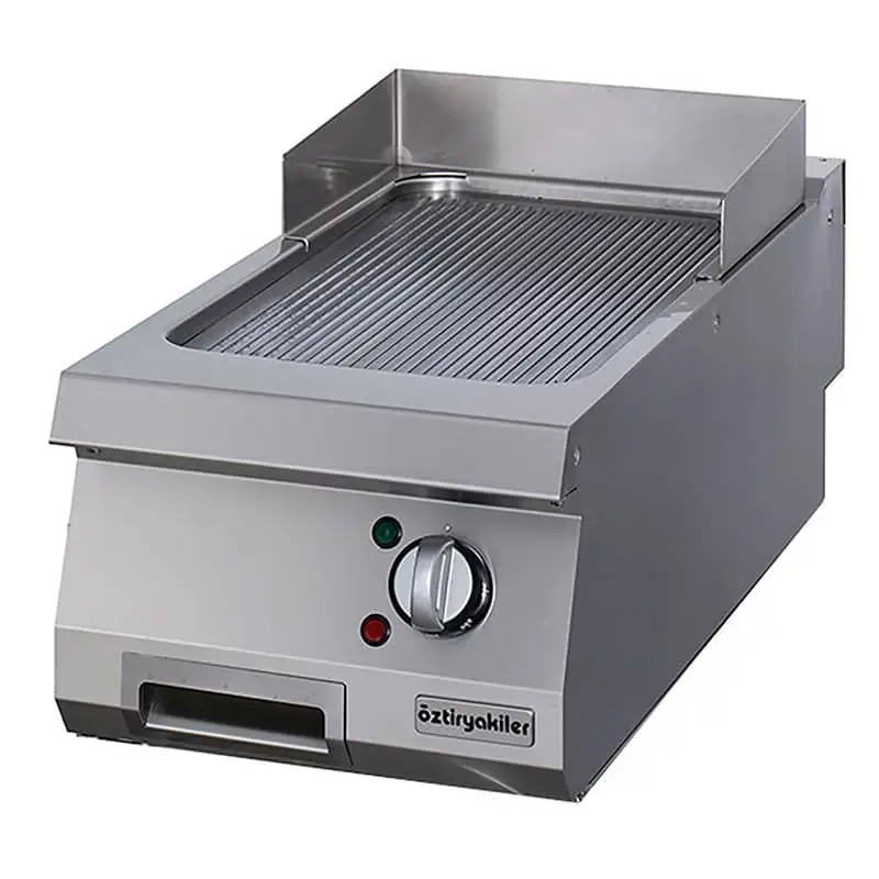   Öztiryakiler Elektrikli Grill Plate, Oluklu, Krom Kaplı, 40x90x30 cm - 1