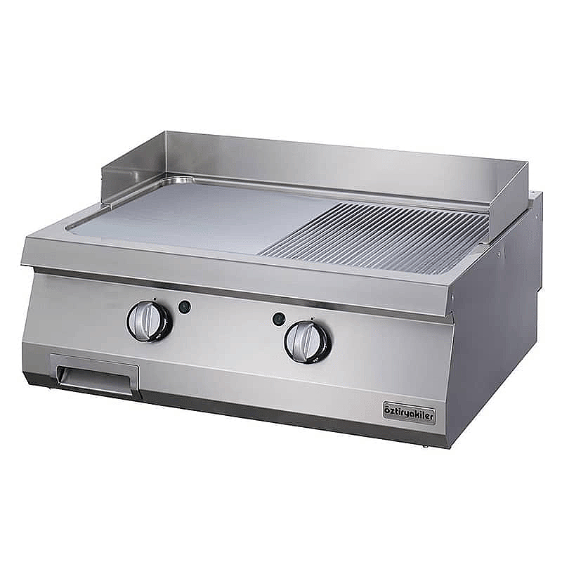 Öztiryakiler Elektrikli Izgara Tabağı, Yarım Oluklu, 80x90x30 cm, OGE 8090 1/2 NC Ürün Kodu : 1M.7864.N1.80903.14C - 1