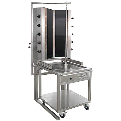 Öztiryakiler Gazlı Döner Ocağı, Arabalı, 10 Radyanlı, Camlı, 55 GUD CVA Ürün Kodu : 1M.8859.GUD55.CVA - 1