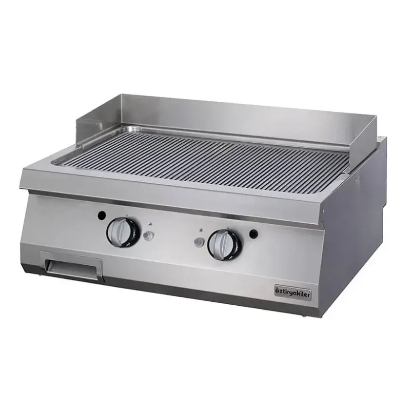   Öztiryakiler Gazlı Grill Plate, Oluklu, 80x70x30 cm - 1
