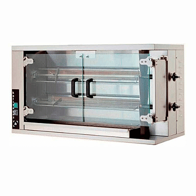 Öztiryakiler Gazlı Piliç Çevirme Makinesi, 2 Şiş, 8-10 Piliç Kapasitesi Ürün Kodu : 1M.8845.0CRG2.00 - 1