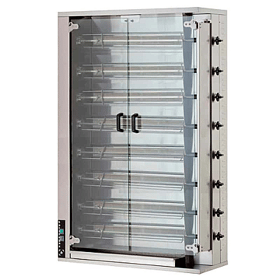 Öztiryakiler Gazlı Piliç Çevirme Makinesi, 8 Şiş, 32-40 Piliç Kapasitesi Ürün Kodu : 1M.8845.0CRG8.00 - 1