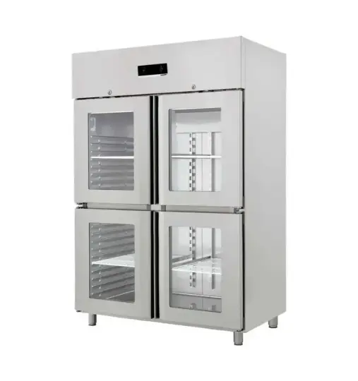 Öztiryakiler GN 1200 NMV Buzdolabı 4 Yarım Cam Kapılı Dik Tip Monoblok