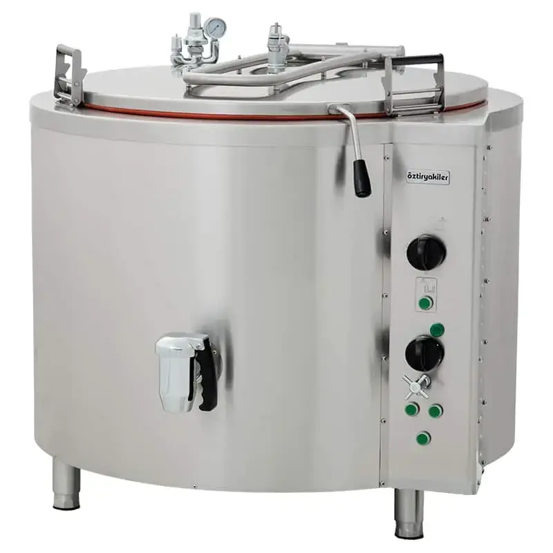 Öztiryakiler  İndirekt Elektrikli Kaynatma Tenceresi, Silindirik Kazanlı, 500 lt, Sabit Model - 1
