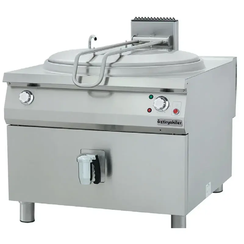 Öztiryakiler İndirekt Gazlı Kaynatma Tenceresi, Silindirik Kazanlı, 250 lt, 100x110x85 cm - 1