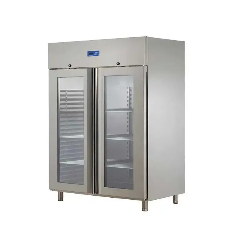 Öztiryakiler Monoblok Çift Cam Kapılı, Dik Tip Buzdolabı, Gn 1200 NMV Model, 304 Kalite - 1