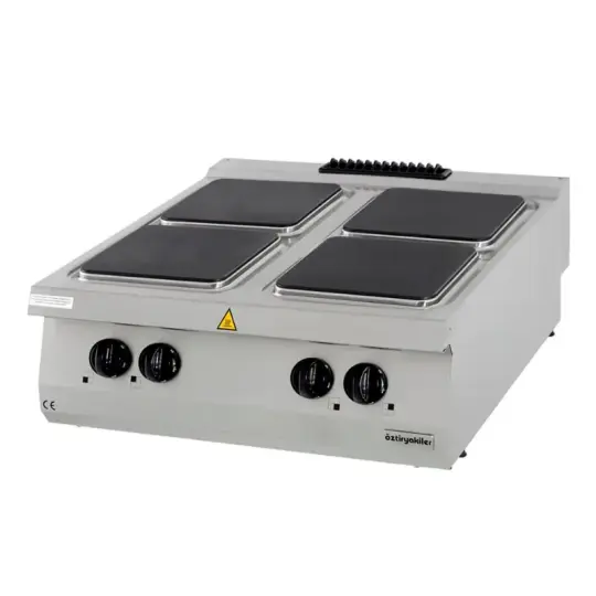 Öztiryakiler Ocak Set Üstü 900 Seri Elektrikli Dörtlü 80x90x30 Elektrikli