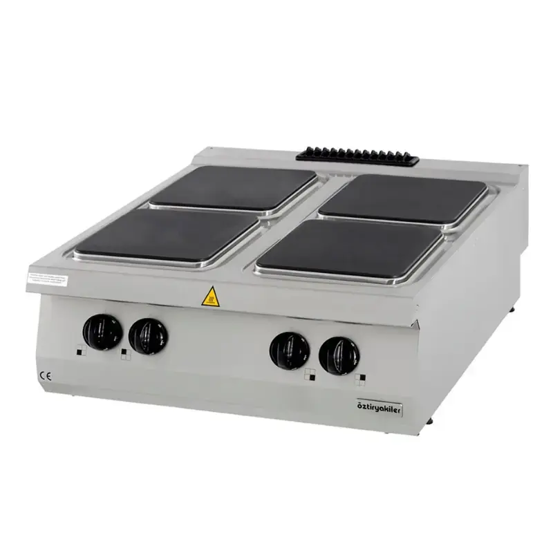 Öztiryakiler Ocak Set Üstü 900 Seri Elektrikli Dörtlü 80x90x30 Elektrikli - 1