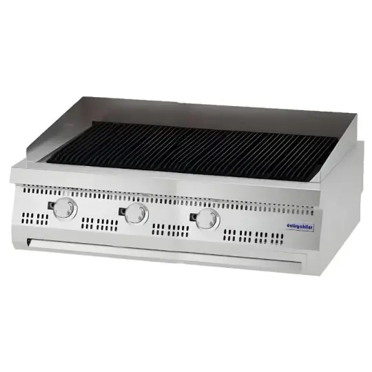 Öztiryakiler Set Üstü Döküm Izgara, Gazlı, V2 Model, 120x70x30 cm