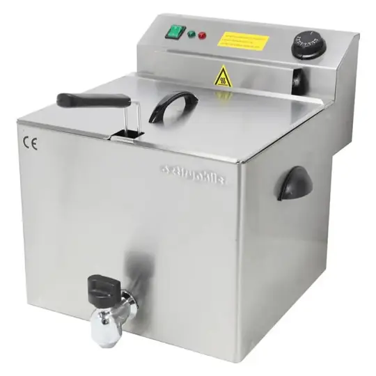 Öztiryakiler Set Üstü Elektrikli Fritöz, Tek Sepetli, 26.5x43x31 cm