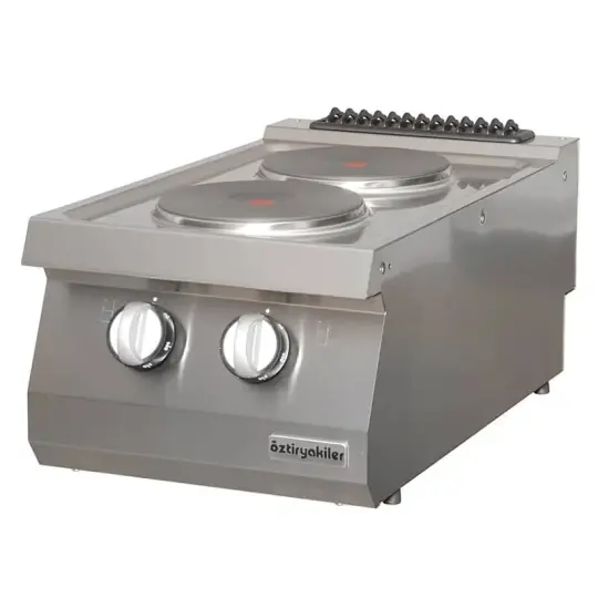 Öztiryakiler Set Üstü Elektrikli Ocak, İkili, 40x70x28 cm
