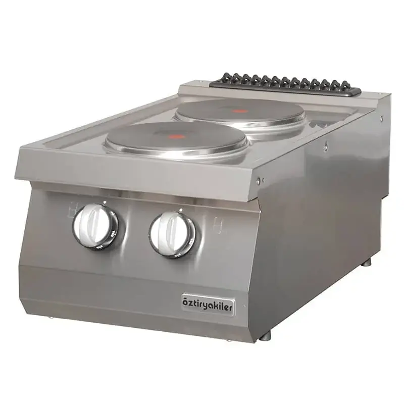 Öztiryakiler Set Üstü Elektrikli Ocak, İkili, 40x70x28 cm - 1