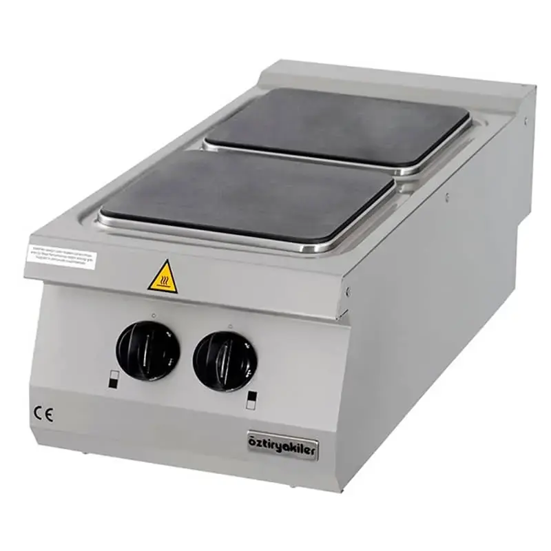   Öztiryakiler Set Üstü Elektrikli Ocak, İkili, 40x90x30 cm - 1