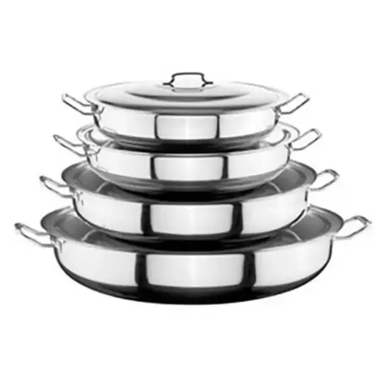 Öztiryakiler  Sığ Helvane Tencere, Kapaklı, 80x20 cm, 90 Lt