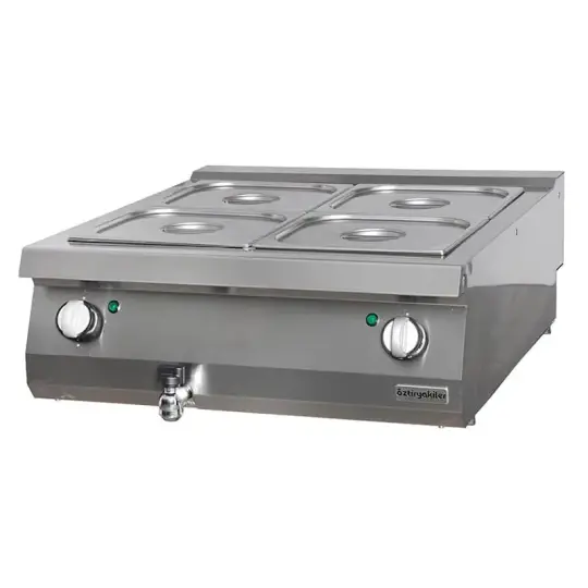 Öztiryakiler Yeni 700 Serisi, Set Üstü Elektrikli Bain Marie, 80x70x30, Gn Kaplar Hariç