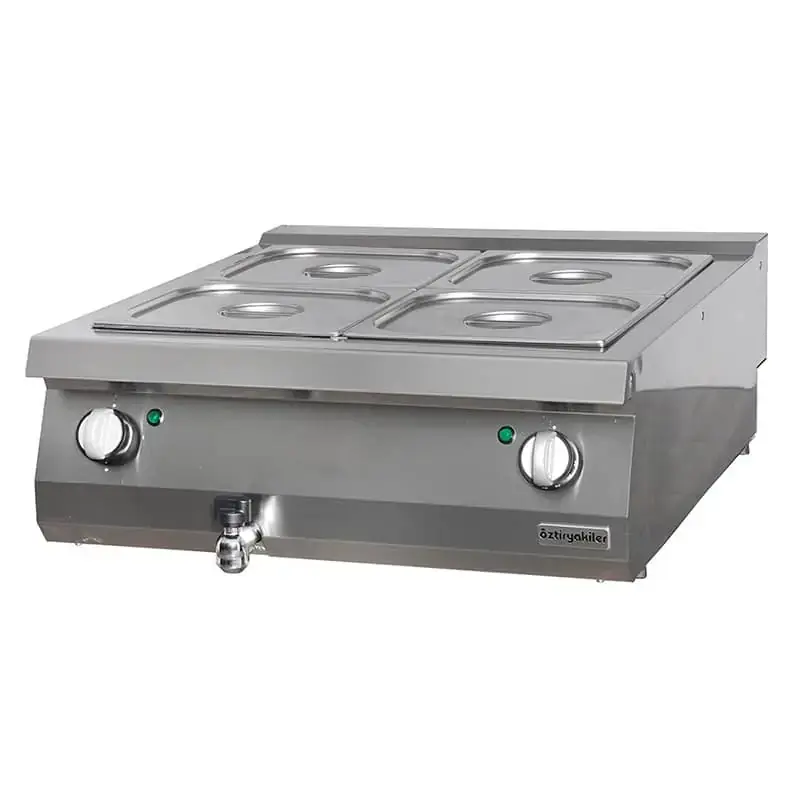 Öztiryakiler Yeni 700 Serisi, Set Üstü Elektrikli Bain Marie, 80x70x30, Gn Kaplar Hariç - 1
