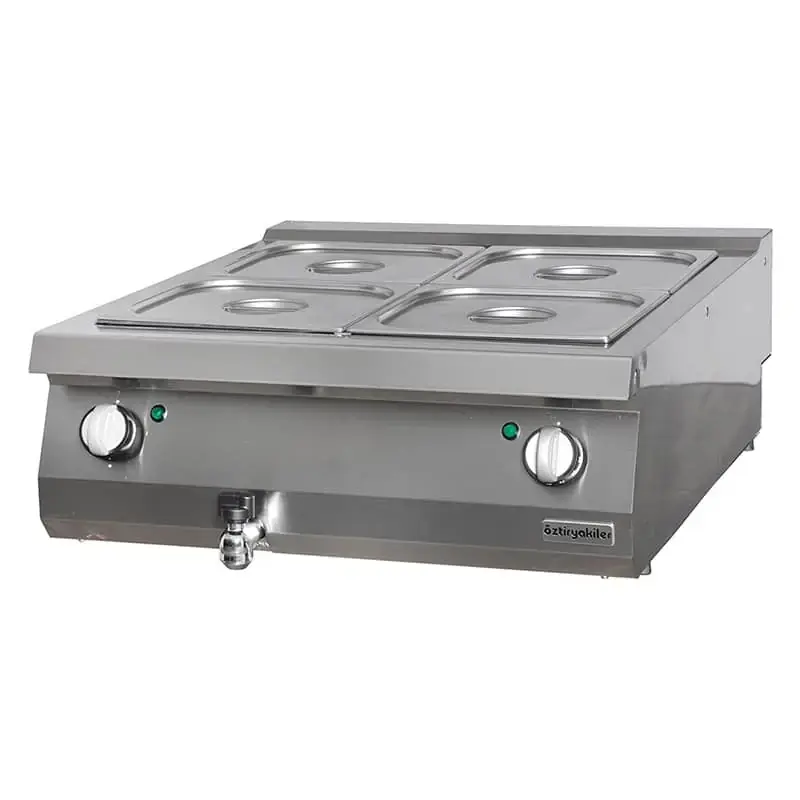 Öztiryakiler Yeni 900 Serisi, Set Üstü Elektrikli Bain Marie, 80x90x30, Gn Kaplar Hariç - 1