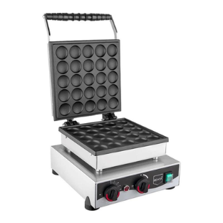 Remta Bubble Waffle Makinesi, Kapaklı, Yuvarlak, 25'li, Elektrikli