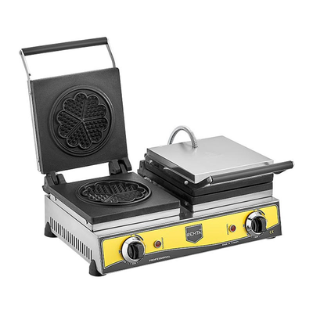 Remta Çiçek Model Waffle Makinesi Çiftli 16 cm Elektrikli - 1
