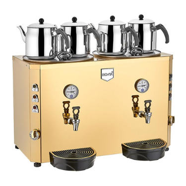  REMTA DE13S 4 DEMLİKLİ ELEKTRİKLİ ŞAMANDIRALI  JUMBO ÇAY MAKİNESİ - 1