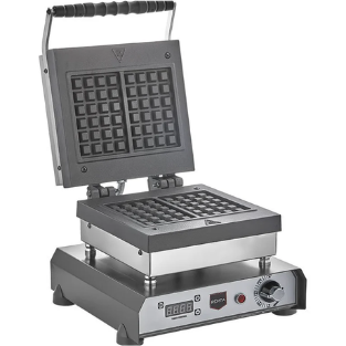 Remta Değiştirelebilir Kare Model Tekli Waffle Makinesi Elektrikli W34K