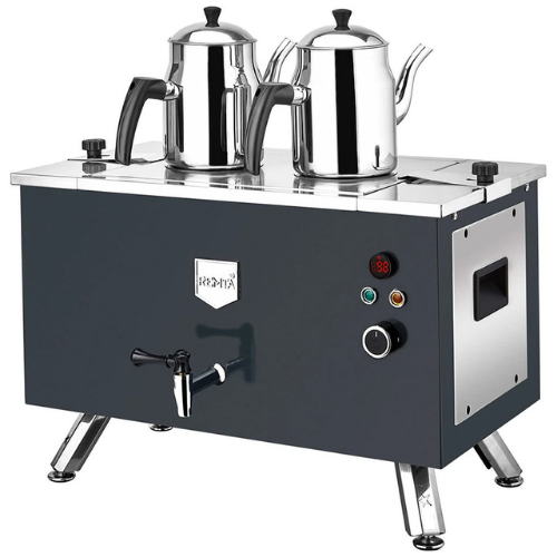 REMTA EP02L ÇİFT CİDARLI 2 DEMLİKLİ ELEKTRİKLİ ÇAY MAKİNESİ - 1