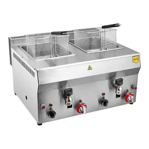 Remta R113CE Musluklu Fritöz, 8+8 L LPG/DG - 2