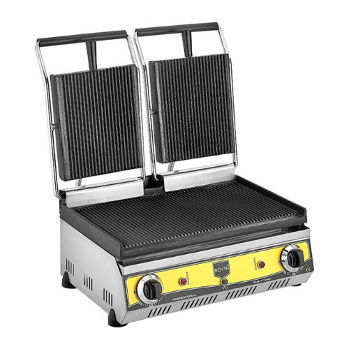 Remta Tost Makinesi 20 Dilim Çift Kapak Tam Oluklu Elektrikli